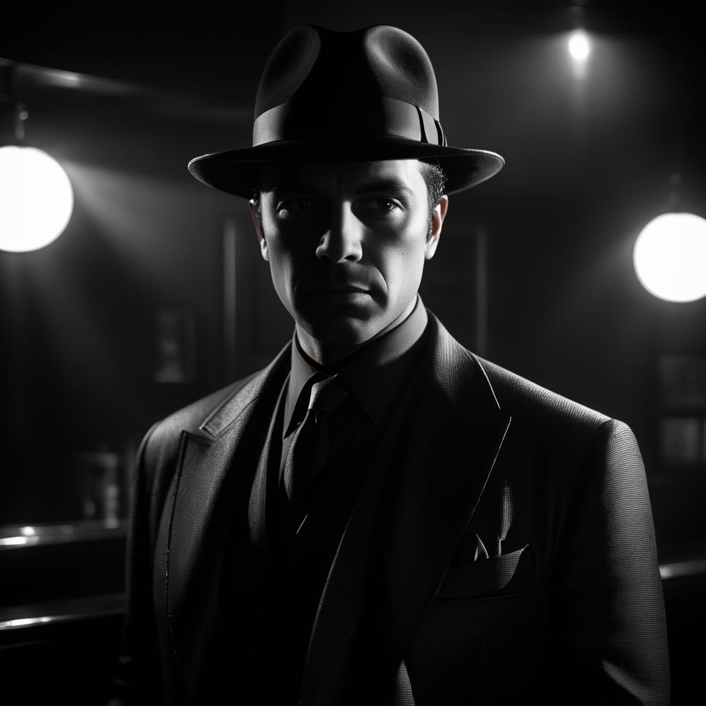 Dramatic Noir Portrait of a Shady Informant