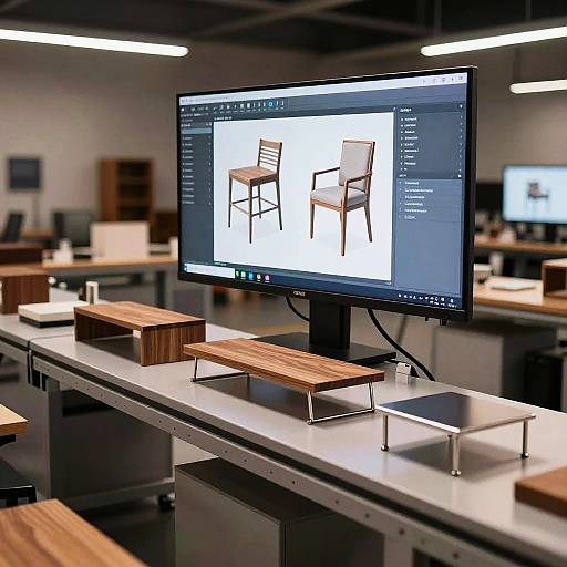 Futuristic Furniture Maker Space