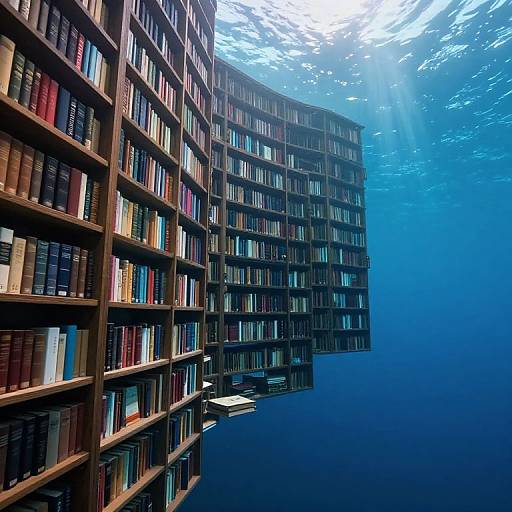 Otherworldly Oceanic Floating Library