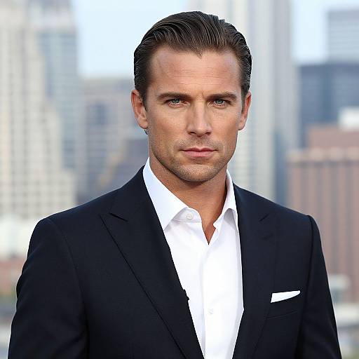 Confident Man in Urban Suit Portrait