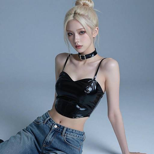 Edgy Portrait of Blonde Woman