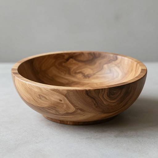 Rustic English Oak Fruit Bowl