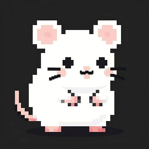 Cute Rat ASCII Art Design