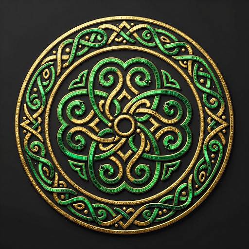 Celtic Scrollworks Medallion Design