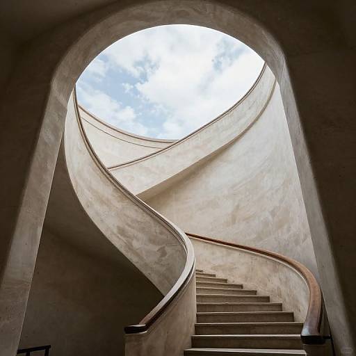 Serpentine Staircase to Boundless Sky