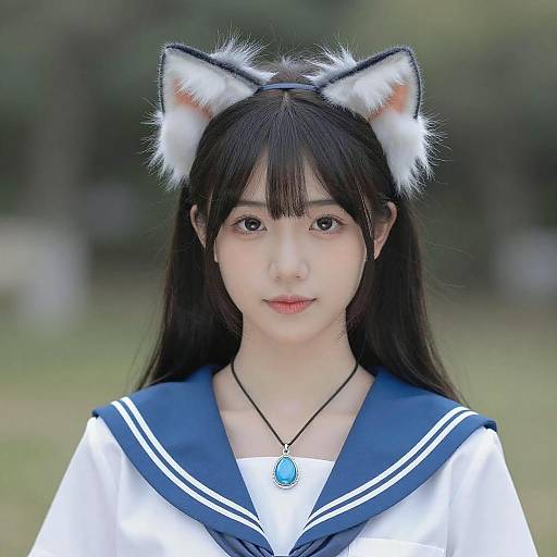 Photo-Realistic East Asian Cosplay Portrait