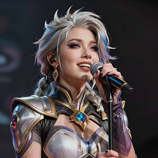 Kiriko Overwatch as Famous Singer