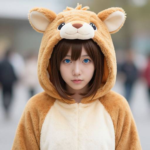 Realistic Kid in Curious George Costume