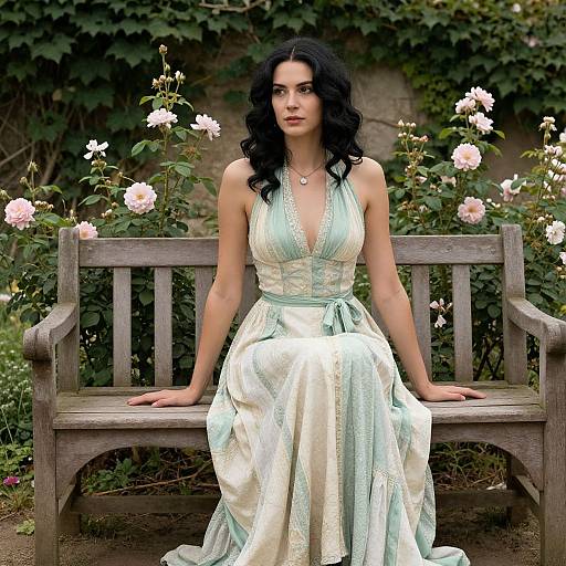 Vintage Elegance in Countryside Garden