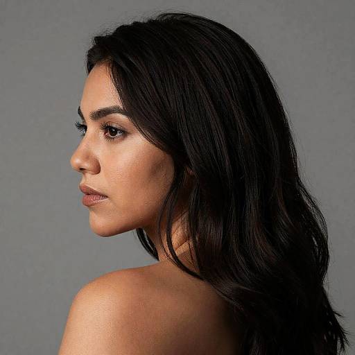 Photorealistic Latina Woman Back View