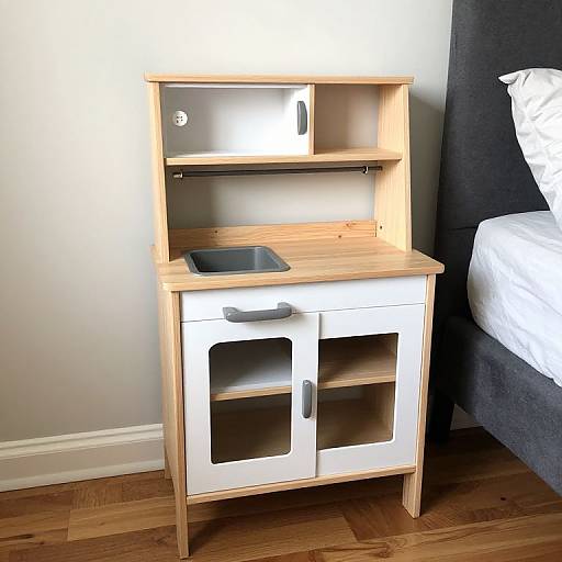 Upcycled IKEA Bedside Table Toy Kitchen