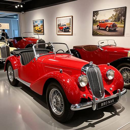 Vivid Vintage Cars in Manchester Museum