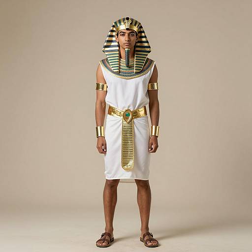 Ancient Egyptian Man in Banana Costume