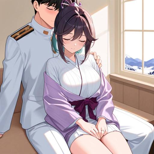Elegant Cowboy Shot of Kancolle Girl