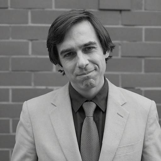 Stylish Man in Black and White Portrait