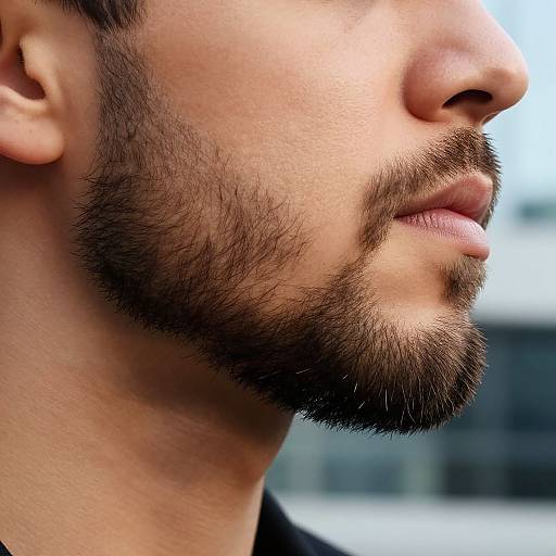 French Cut Beard Style Close-Up