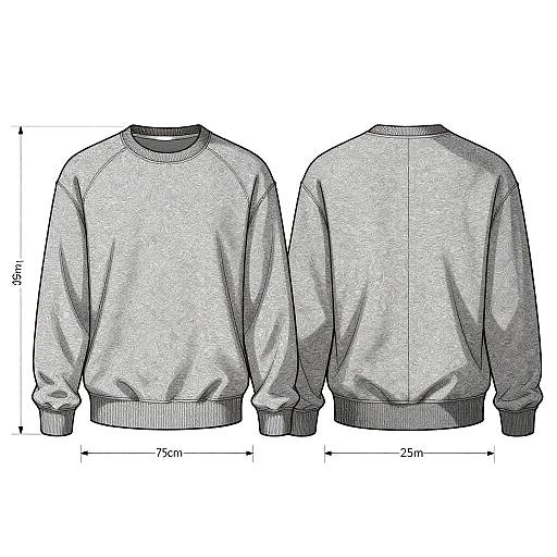 Technical Crewneck Sweatshirt Illustration