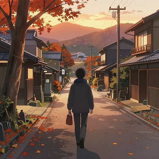 Watarase Piro in Autumn Countryside