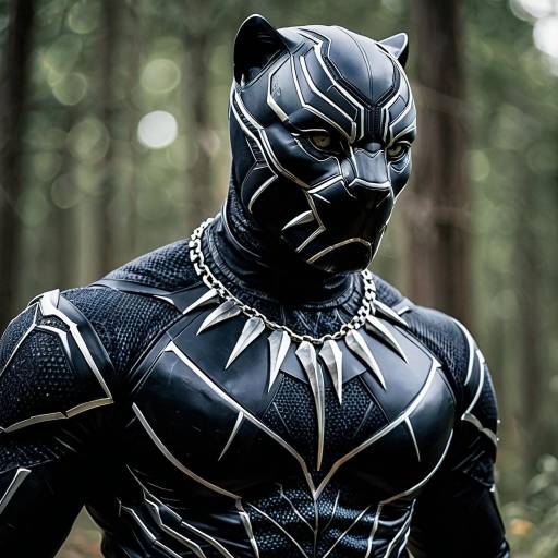 Impressive Black Panther Cosplay Costume