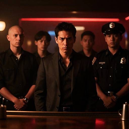 Mysterious Bar Scene with Dynamic Characters