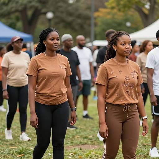 Earthy Toned Floral Embroidered Joggers