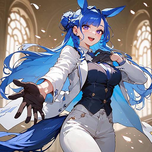 Anime Horse Girl in Formal Costume