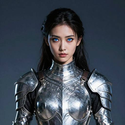 Porcelain Warrior Woman Digital Art