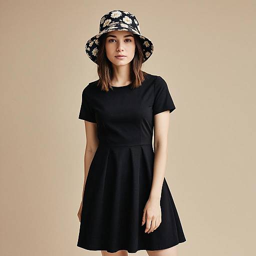 Casual Minimalist Woman in A-Line Dress