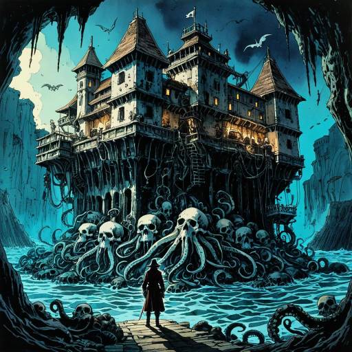 Dramatic Portrait of a Sunken Pirate Fort