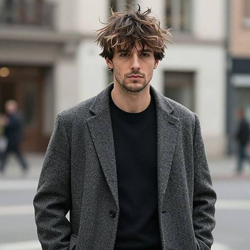 Urban Stylish European Man Portrait
