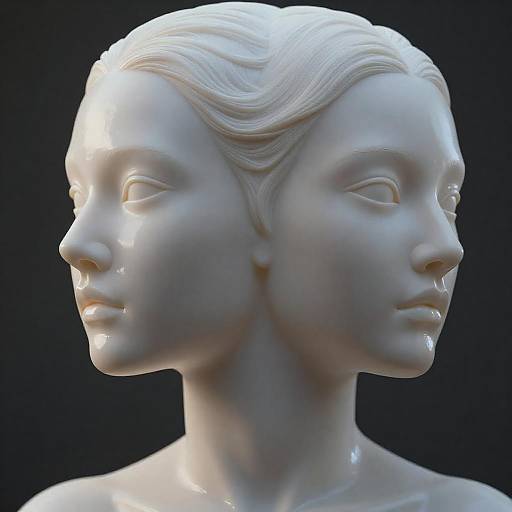 High-Detail Photorealistic Pale Female Portrait