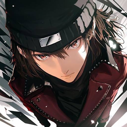 Illustration of Aragaki shinjirou, persona in the style of Advarcher