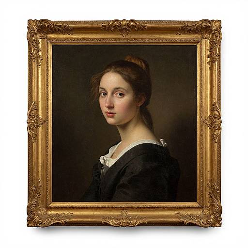 Serene Vanitas Portrait in Oil