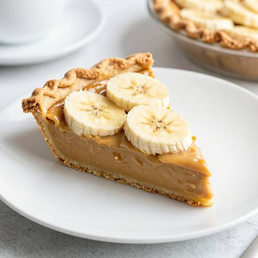 Peanut Butter Banana Pie Slice