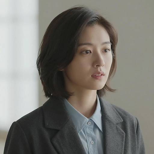 Young Woman in Stylish Attire Portrait