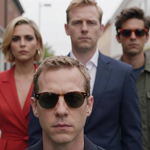 Intense Urban Portrait of Five Individuals