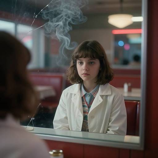 Surreal Stranger Things Diner Scene