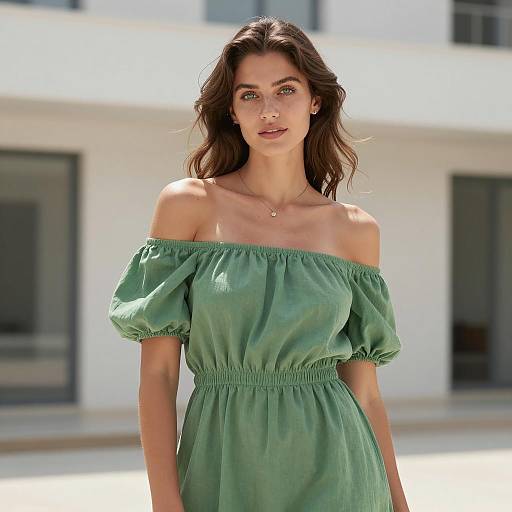 Elegant Outdoor Empire Style Dress