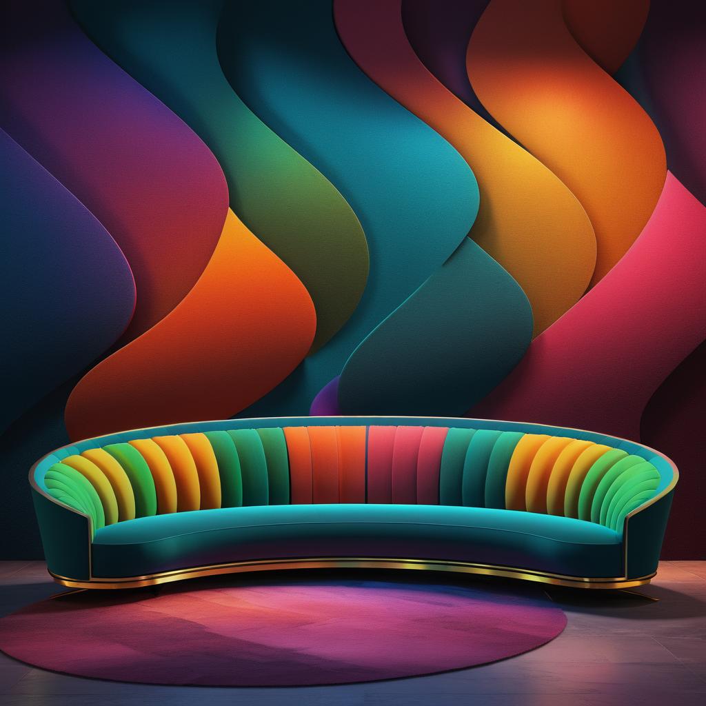 Vibrant Art Deco Sofa Designs Inspired by Beksinski