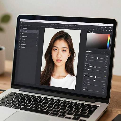 AI Photo Editor Enhancing Portrait