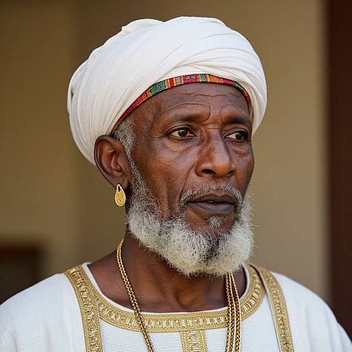 Biblical Era Ethiopian Man Portrait