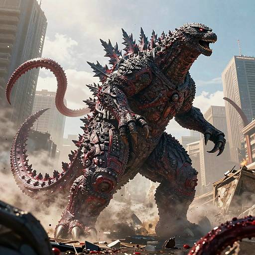 Epic Carnage-Godzilla Hybrid Devastation