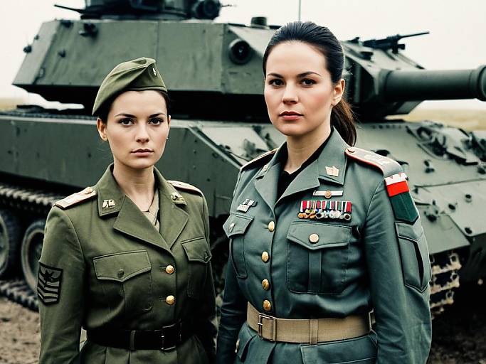 Military Costume Face Swap Scene