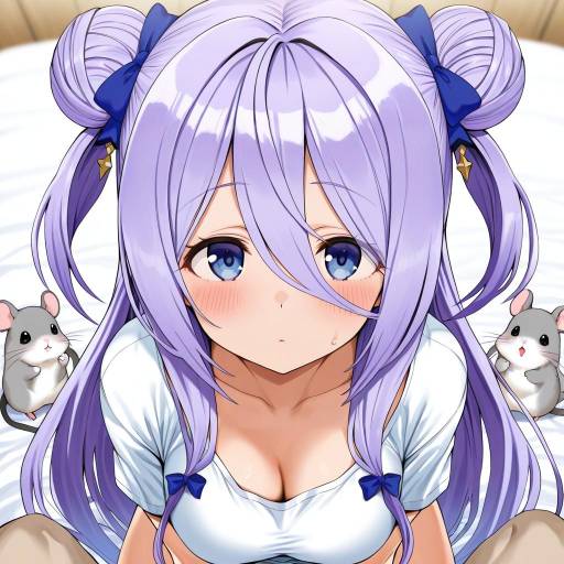 Illustration of Amamiya shizuku (hizuki yayoi), original in the style of Hotate-chan