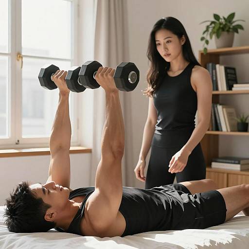 Strength and Focus in Warm Light