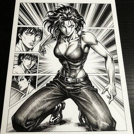 Gritty Monochrome Transfeminine Poster Portrait