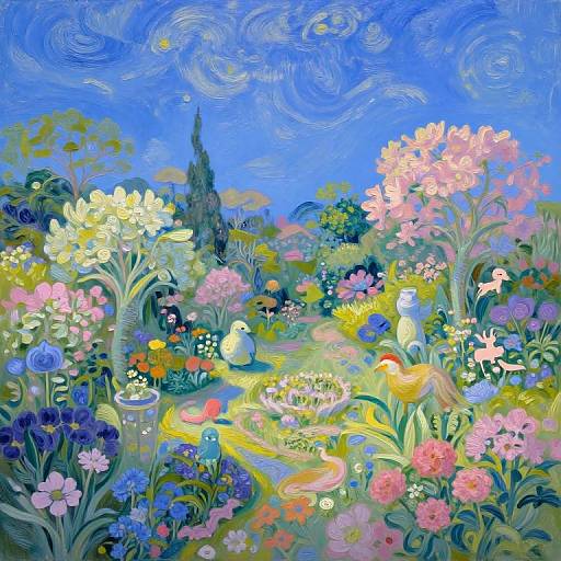 Surreal Enchanting Ascending Garden