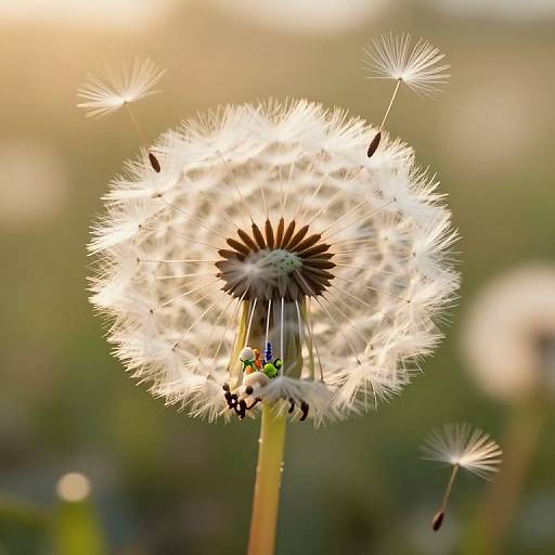 Luminous Surreal Dandelion Ecosystems