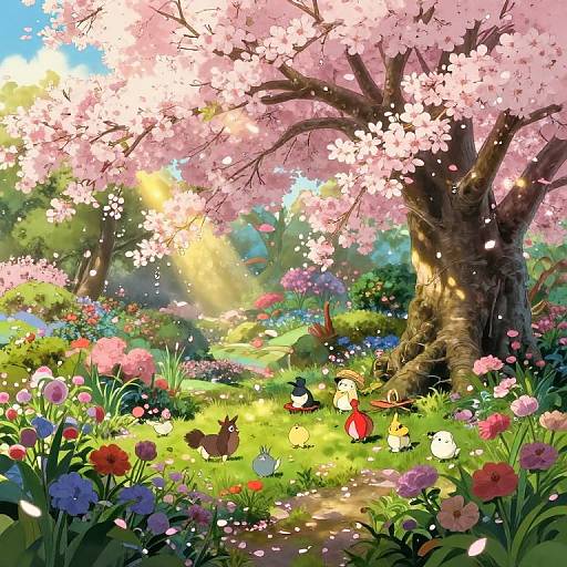 Studio Ghibli Inspired Enchanted Garden