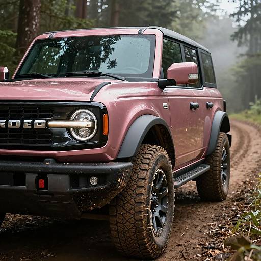 Ultra-Realistic Rose Gold Bronco
